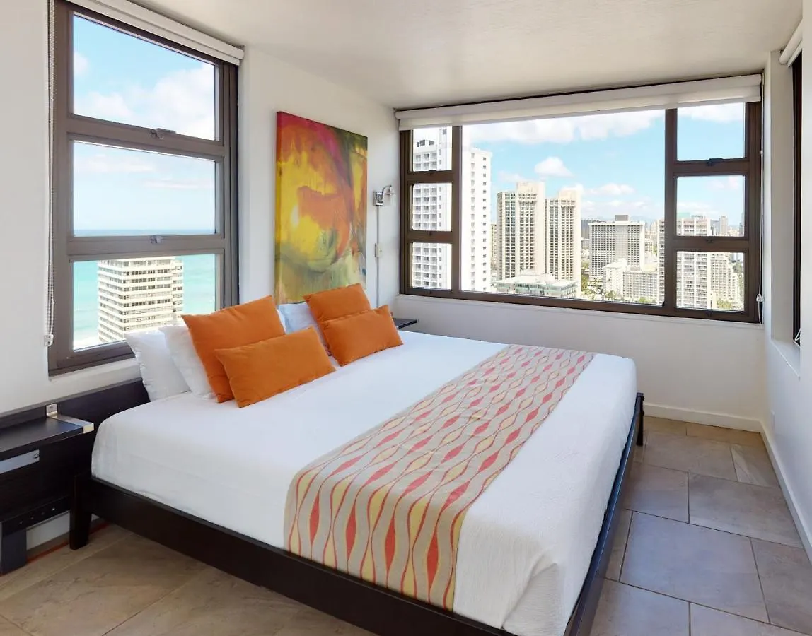 Artsy 32Nd Floor Condo With Modern Furnishings & Gorgeous Ocean Views Condo Honolulu Lejlighed