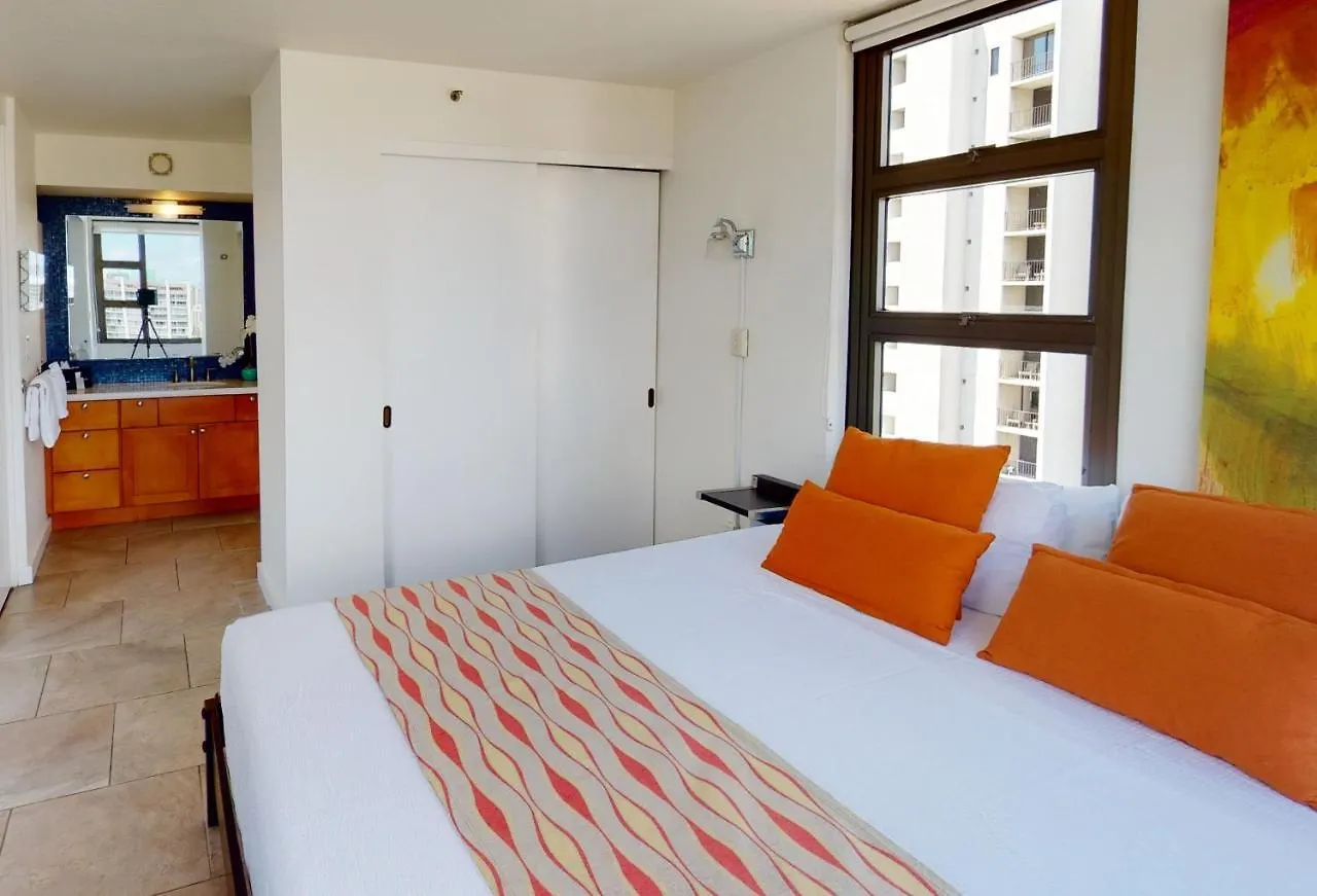 아파트 Artsy 32Nd Floor Condo With Modern Furnishings & Gorgeous Ocean Views Condo 호놀룰루